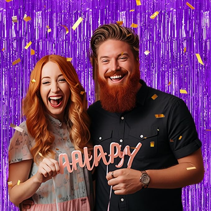 DECOCKRAT 3 Pack Foil Fringe Backdrop - Image 4