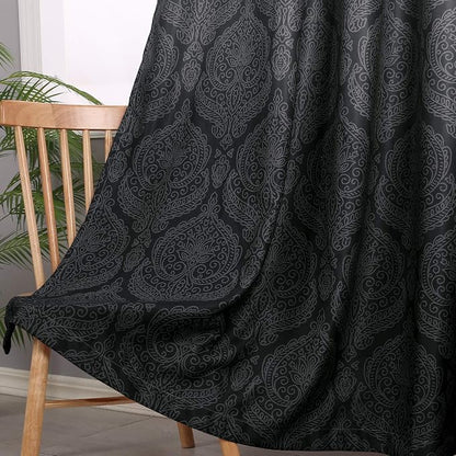 DWCN Black Blackout Curtains - Image 3