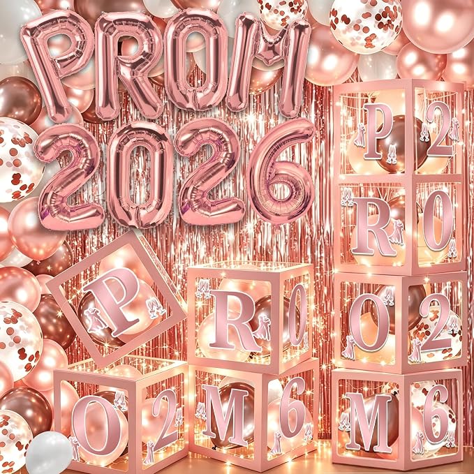 100Pcs Pink Prom Decorations 2026 by Yavxzvbw