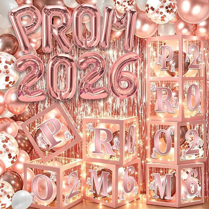 100Pcs Pink Prom Decorations 2026 by Yavxzvbw