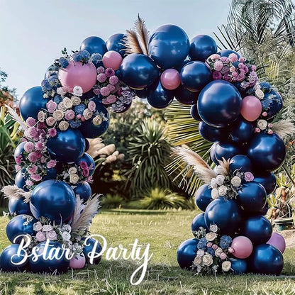 Double Stuffed Dusty Blue Balloon Garland Arch Kit | 18/12/10/5inch Different - Image 4
