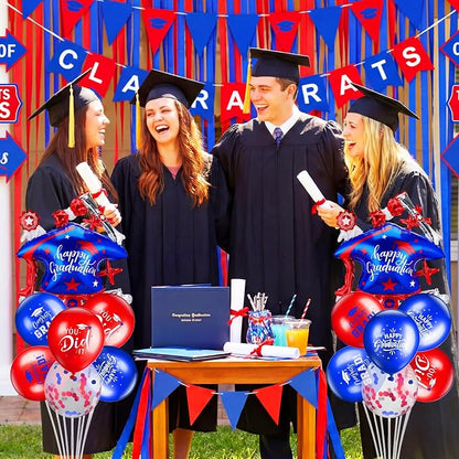 Jenaai Red and Blue 27 Pcs 2026 Graduation Balloon Centerpiece - Image 7