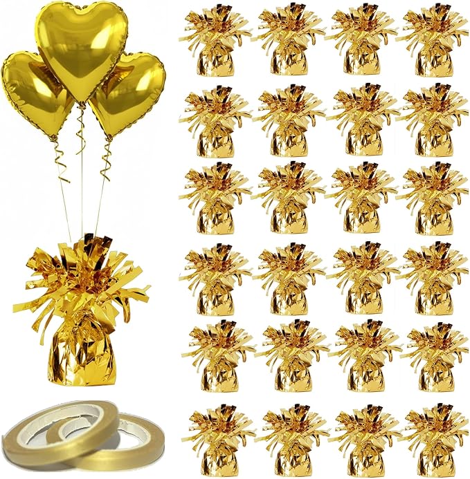 Balloon Weights, 24 Pieces, Weight 0.36Lb | Aluminum Foil, Suitable by Unknown