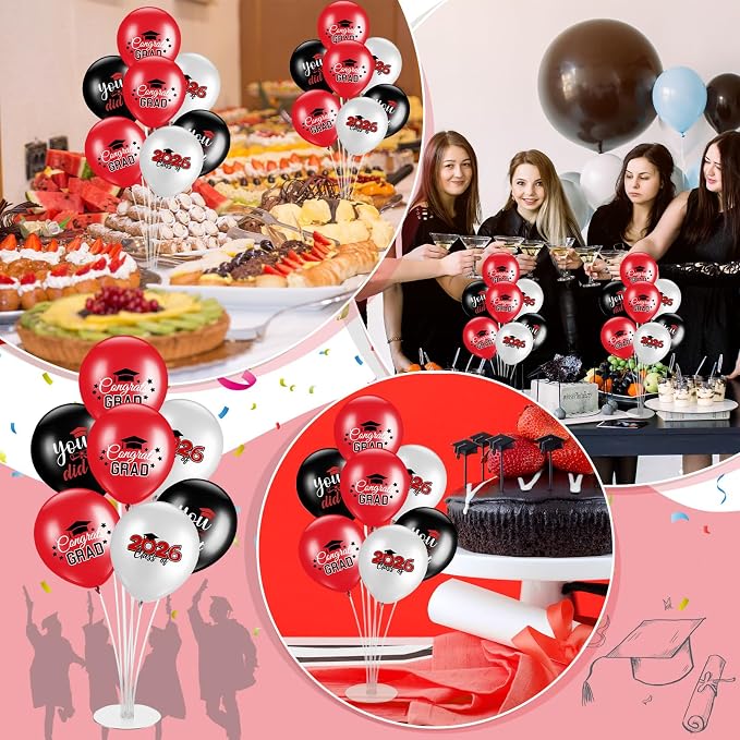 4 Set Graduation Party Balloon Stand Kits - Image 3
