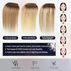 starluck Hair Toppers for Women Real HumanHair,5.5"*4"MONO Large Base, Real Human Hair-Toppers for Women with Thinning,46g Hand-moven Topper,Gray Roots,High Volume,Ombre Blonde with Brown Highlight