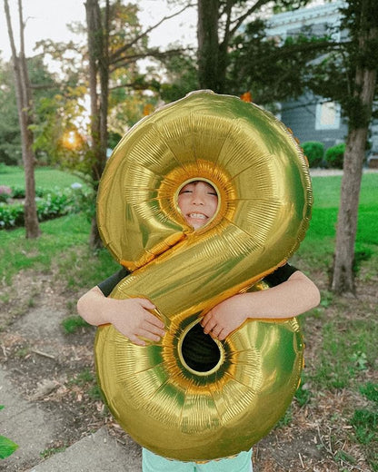 20 Balloon - Champagne Gold Birthday Number Balloons, 40 Inch Decorations | - Image 8