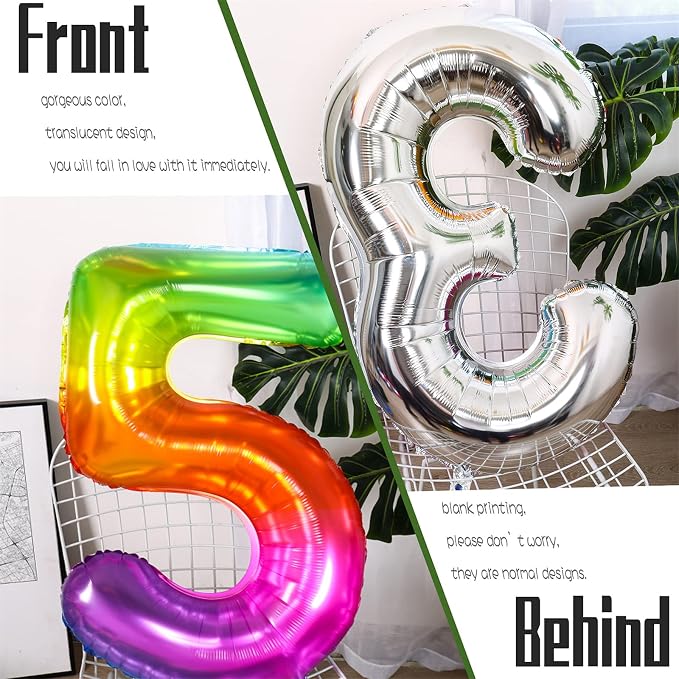 Number Balloon | Number 5 Balloon - Image 3