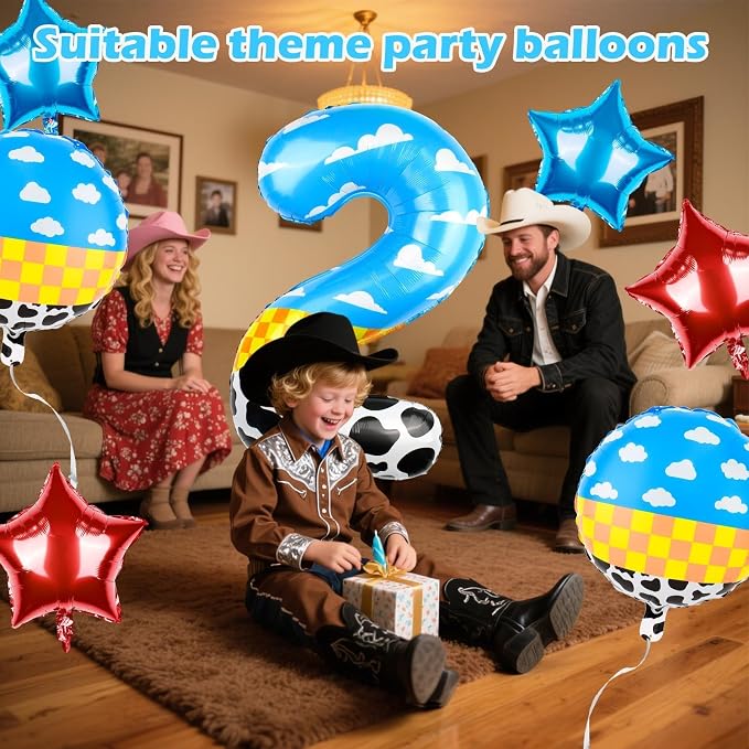 40 Inch Toy Inspire Story Themed Number 2 Balloon, Large Number Helium Balloon - Image 3