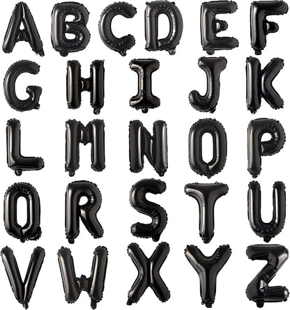 Letter Balloons 16 Inch Mylar Foil Alphabet Letter A-Z Balloons Set by LIOZEOKUN