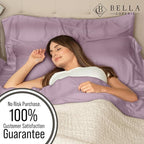 Bella Coterie | Luxury Bamboo King Size Pillowcase Set | 100% Organically Grown Bamboo Viscose | Ultra Soft | Cooling | 2 Pcs [Lilac]