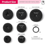 Teenitor Hair Styling Kit: 5 Bands, 20 Bobby Pins, 7 Chignons (2 Small, 2 Medium, 1 Large, 1 Extra-Large), Black