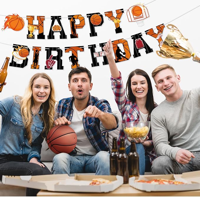 Basketball Birthday Banner Basketball Birthday Party Decorations Basketball - Image 8
