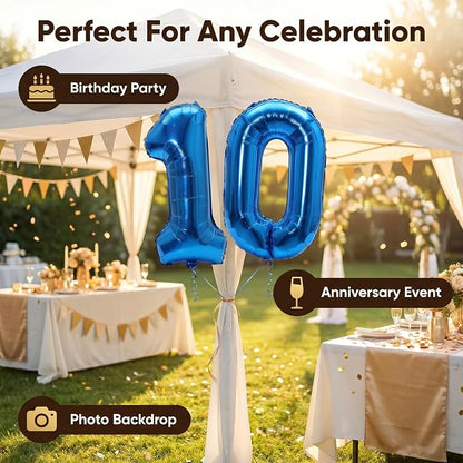 YPSelected 32 Inch Large Foil Helium Number Balloon Birthday Wedding Party 0-9 - Image 5