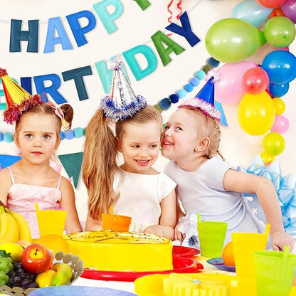 CANREVEL 3 PCS Pre-Strung 3D Happy Birthday Banner Decorations, Happy Birthday - Image 7