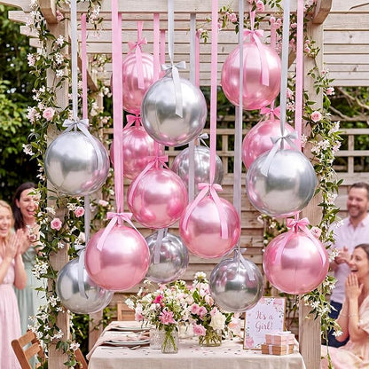 Jenaai 30 Set Round Foil Balloons Bulk 22 Inch 4d Metallic Giant Balloons Set - Image 4