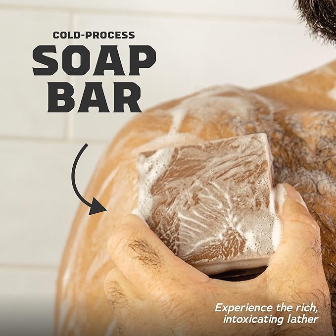 Dr. Squatch Natural Bar Soap for Men - Cold Process Soap with No Harsh Chemicals - Coconut Castaway, Wood Barrel Bourbon, Fresh Falls, Birchwood Breeze & Gold Moss (5 oz, 5-Pack)