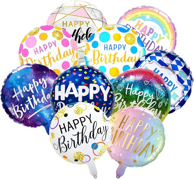 10 Pcs Happy Birthday Balloons - Image 2