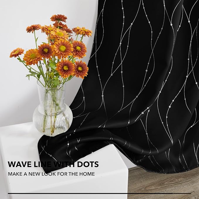 Deconovo Blackout Back Tab Curtains - Image 5