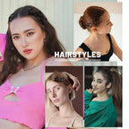 30 Pcs Metal Star Hair Clips 2000s Y2K Snap Barrettes 1.25 In Non Slip Star Hair Accessories for Women,Matte Black