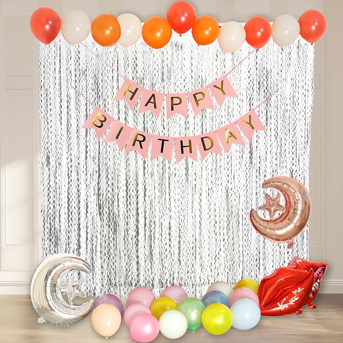 4 Pack White Door Streamers Foil Backdrop - Image 3