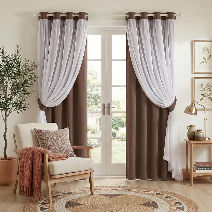 PONY DANCE Window Curtains & Drapes, 52 W x 84 L in by PONYDANCE