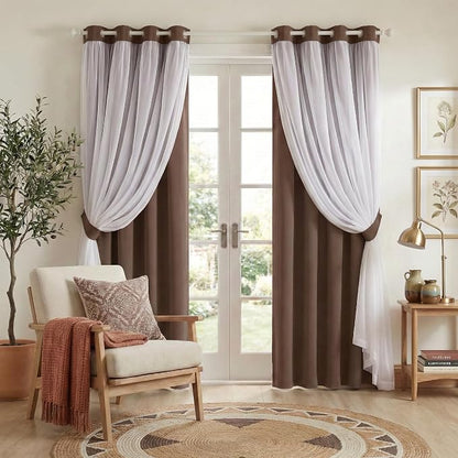 PONY DANCE Window Curtains & Drapes, 52 W x 84 L in by PONYDANCE