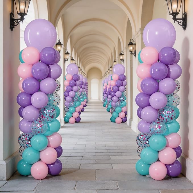 Pink and Purple Balloon Column Stand Kit Set of 2 - Image 6