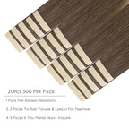 WENNALIFE Tape in Hair Extensions Human Hair, 20pcs 30g 10 inch Sandy Brown to Platinum Blonde Remy Hair Extensions Straight Human Hair Tape in Extensions Skin Weft Tape Extensions Human Hair