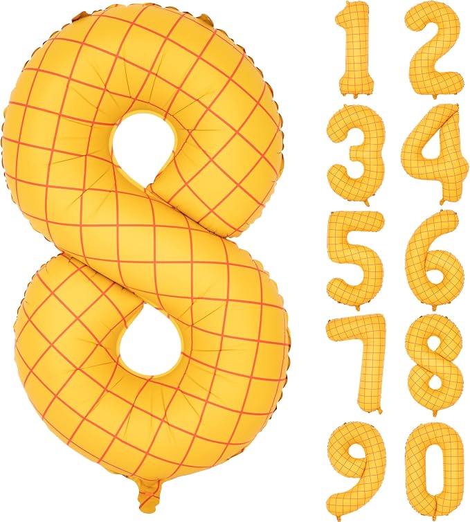 40 In Matte Yellow Number 8 Balloons Helium Foil Mylar Balloon Digital 8 | The by Exquisitehighqualitypartydecorationstomeetyoureveryneed%EF%BC%81