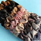 Satin Scrunchies for Women, 8 Pcs Silk Hair Ties, No Crease Hair Scrunchy, Hair Styling Accessories for Girls, Soft Hair Scrunchie for Girls Ponytail Holders for All Hair Types & Textures