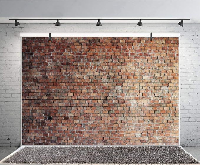 10x8ft Vintage Red Brick Wall Photo Backdrop Newborn Baby Girls Adults Portrait - Image 6