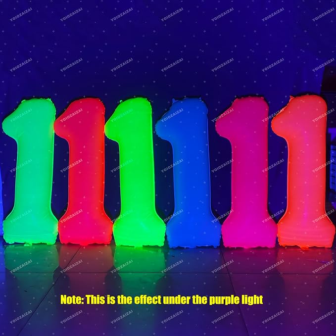 Orange Birthday Number 25 Balloon 40IN Fluorescent Orange 52 Balloon | - Image 4