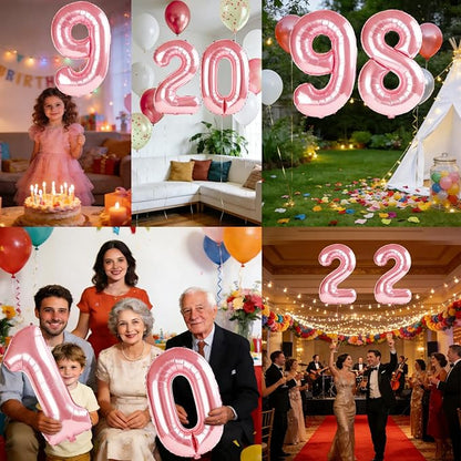 40 Inch Number 98 Balloons for 98th Birthday Party Decorations, 0-100 Jewelry - Image 7
