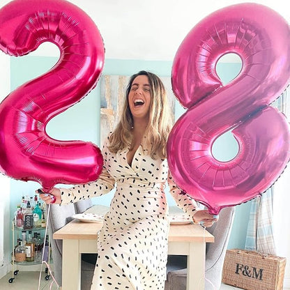 40 Inch Hot Pink 11 Balloons Giant Number 11 Balloons Hot Pink 11 Birthday - Image 7