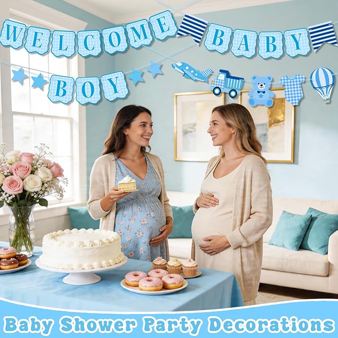 Baby Boy Baby Shower Banner - Image 3