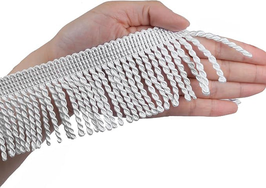 BEL AVENIR Bullion Fringe Trim Curtain Fringes 5 Yard x 2.5 Inches Sewing | by BELAVENIR
