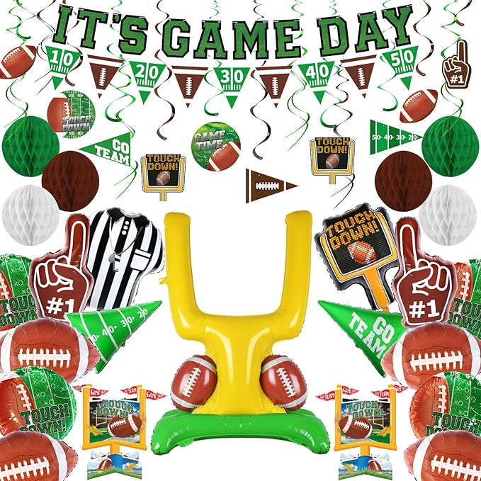 Football Party Decorations Kit: Tailgate & Football Birthday Party Supplies by Gatherfun