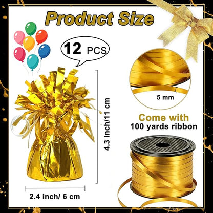 FUBININA 12 Pcs Balloon Weight Metallic Anchor - Image 6