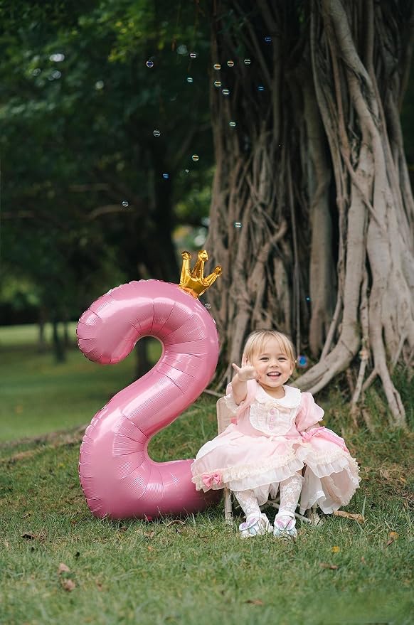 40 inch Pink Number 8 Balloon - Image 5