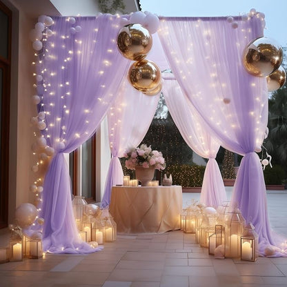 Fomcet Tulle Backdrop Curtains - Image 7