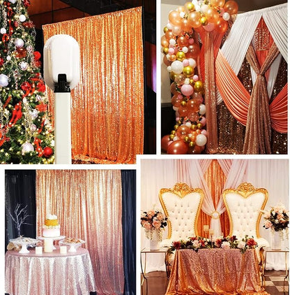 Poise3EHome 6FT x 8FT Sequin Photography Backdrop Curtain - Image 2