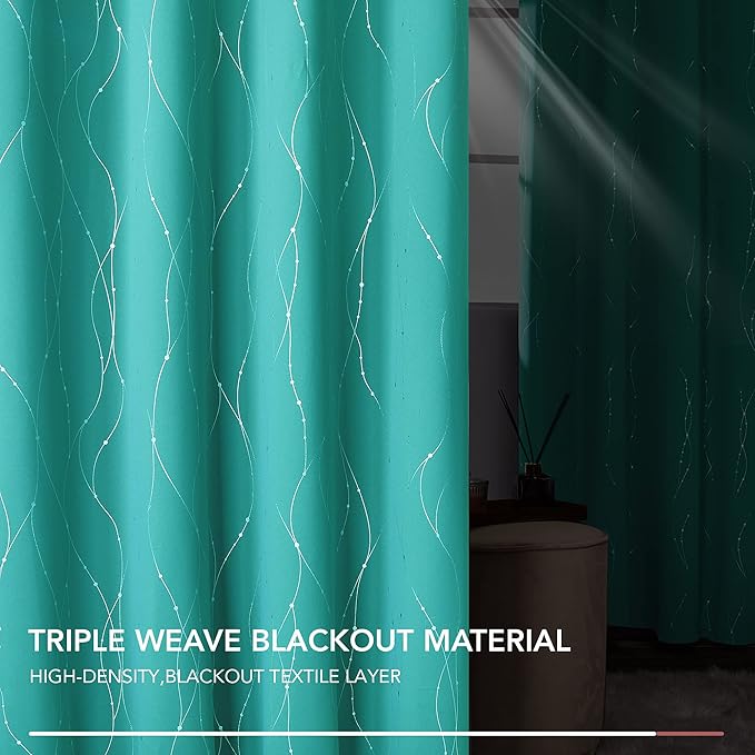 Deconovo Living Room Curtains 108 Inch Long, Thermal Insulated, Room Darkening - Image 4