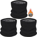 3 Pack Winter Neck Warmer & Ski Mask for Men Women Thermal Warm Fleece Face Mask Neck Gaiter Scarf Gift