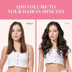 GOO GOO Clip in Hair Extensions Real Human Hair, Remy Human Hair Extensions Clip ins for Women, Natural Human Hair, 16inch 130g 7Pcs, 1B/6/1B Balayage Natural Black to Chestnut Brown