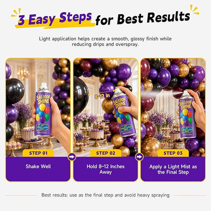 Balloon Shine Spray 15 oz : Silicone High Gloss - Image 6