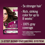 Schwarzkopf Keratin Permanent Hair Dye Cream, 4.6 Intense Cocoa, Professional Quality Color for Up to 100% Gray Coverage, Bond Enforcing System (Pack of 2)