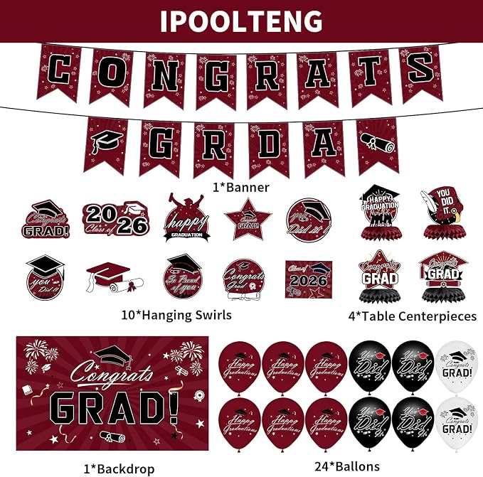 Graduation Decorations 2026 Set - Image 3