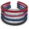 STHUAHE4PC Multicolor Protection Resin Teeth Comb Hair Hoop Hairband Headband Hair Accessories by Beauty hair (Multi-colored-No.25)