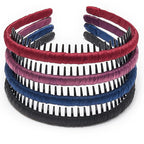 STHUAHE4PC Multicolor Protection Resin Teeth Comb Hair Hoop Hairband Headband Hair Accessories by Beauty hair (Multi-colored-No.25)