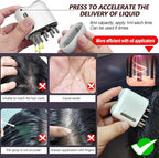 Minoxidil Applicator, Hair Oiling Applicator, Root Comb Applicator，Scalp Oil Dispenser, 2-in-1 Hair Growth Oil Applicator and Scalp Massager for Hair Treatment and Growth